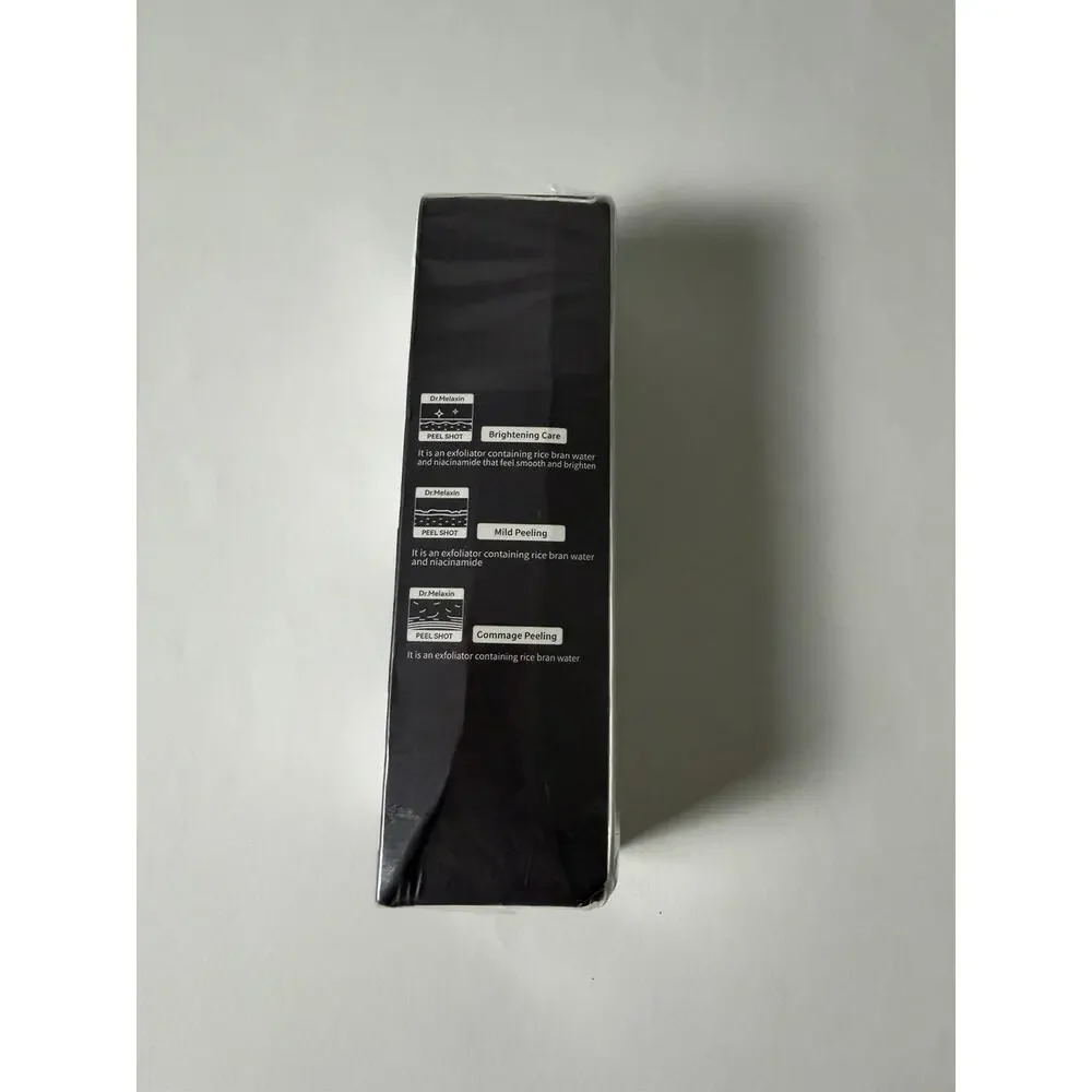 Dr. Melaxin Peel Shot Exfoliating Black Rice Ampoule 80ml, Niacinamide Sealed